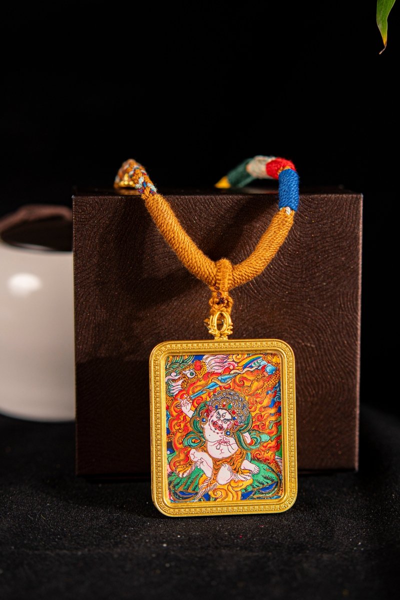 Acala Wisdom King Guardian of the Rooster Titanium Alloy Shell - Thangka Art Space