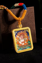 Acala Wisdom King Guardian of the Rooster Titanium Alloy Shell - Thangka Art Space