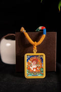 Acala Wisdom King Guardian of the Rooster Titanium Alloy Shell - Thangka Art Space