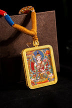 Akashagarbha Bodhisattva Guardian of the Ox & Tiger Titanium Alloy Shell - Thangka Art Space