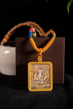 Akashagarbha Bodhisattva Guardian of the Ox & Tiger Titanium Alloy Shell - Thangka Art Space
