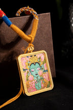 Green Tara - The Compassionate Mother of All Beings Titanium Alloy Shell - Thangka Art Space