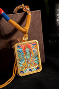 Green Tara - The Compassionate Mother of All Beings Titanium Alloy Shell - Thangka Art Space