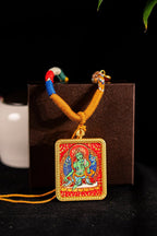 Green Tara - The Compassionate Mother of All Beings Titanium Alloy Shell - Thangka Art Space