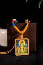 Green Tara - The Compassionate Mother of All Beings Titanium Alloy Shell - Thangka Art Space
