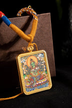 Green Tara - The Compassionate Mother of All Beings Titanium Alloy Shell - Thangka Art Space