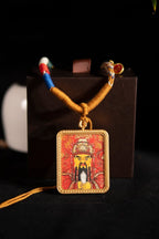 Lord Wu Ye - The Dharma Protector and Wealth God of Wutai Mountain Titanium Alloy Shell - Thangka Art Space