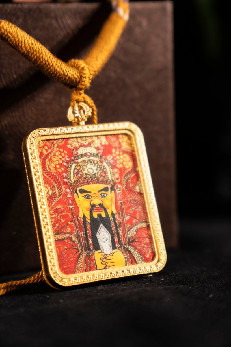 Lord Wu Ye - The Dharma Protector and Wealth God of Wutai Mountain Titanium Alloy Shell - Thangka Art Space