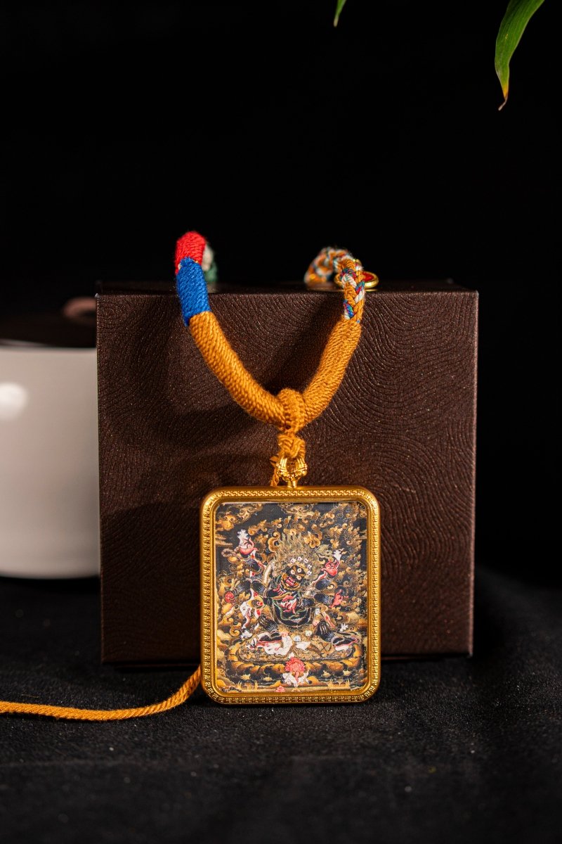 Mahakala - The Dual Manifestation of Protector and Wealth God Titanium Alloy Shell - Thangka Art Space