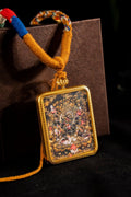 Mahakala - The Dual Manifestation of Protector and Wealth God Titanium Alloy Shell - Thangka Art Space