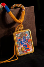 Mahakala - The Dual Manifestation of Protector and Wealth God Titanium Alloy Shell - Thangka Art Space