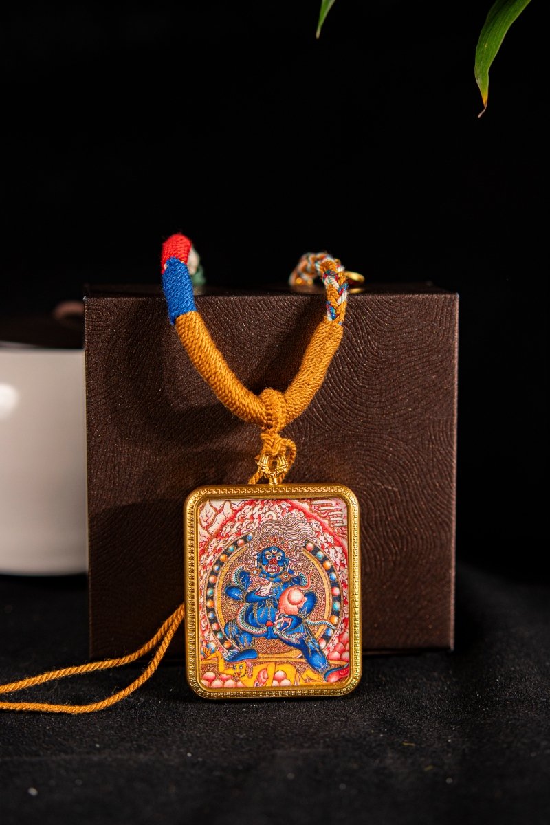 Mahakala - The Dual Manifestation of Protector and Wealth God Titanium Alloy Shell - Thangka Art Space