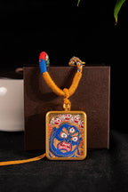 Mahakala - The Dual Manifestation of Protector and Wealth God Titanium Alloy Shell - Thangka Art Space