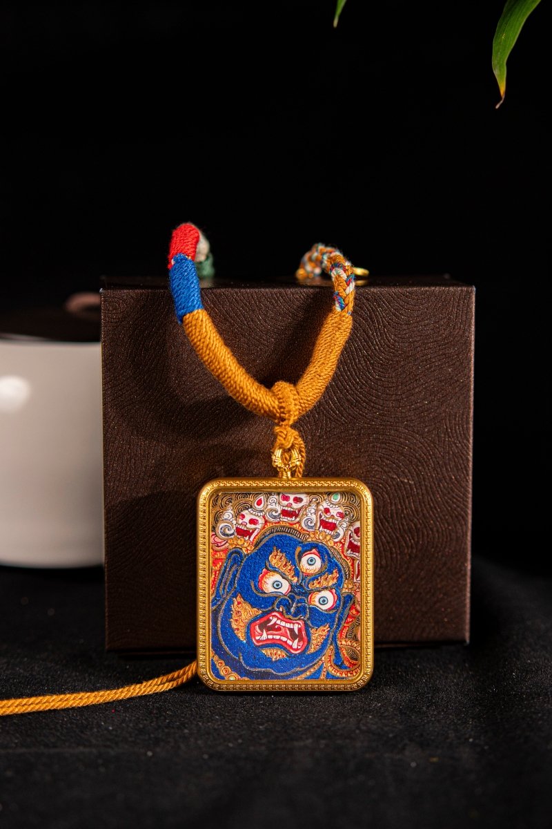 Mahakala - The Dual Manifestation of Protector and Wealth God Titanium Alloy Shell - Thangka Art Space