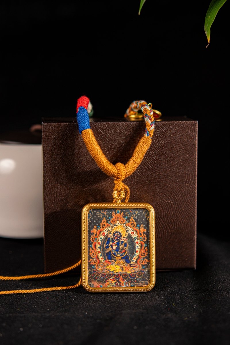 Mahakala - The Dual Manifestation of Protector and Wealth God Titanium Alloy Shell - Thangka Art Space