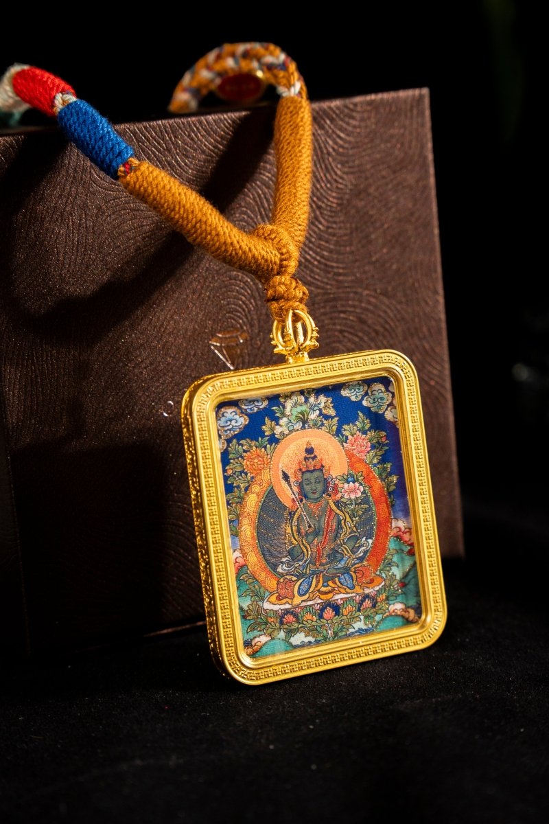 Mahasthamaprapta Bodhisattva Guardian of the Horse Titanium Alloy Shell - Thangka Art Space