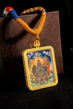 Mahasthamaprapta Bodhisattva Guardian of the Horse Titanium Alloy Shell - Thangka Art Space