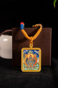 Mahasthamaprapta Bodhisattva Guardian of the Horse Titanium Alloy Shell - Thangka Art Space