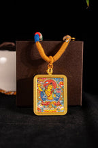 Manjushri Bodhisattva Guardian of the Rabbit Titanium Alloy Shell - Thangka Art Space