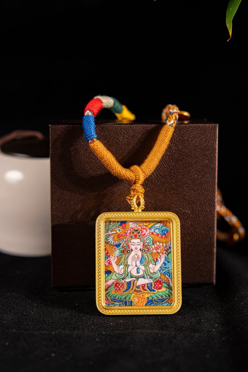 Thousand-Armed Avalokiteshvara Rat Guardian Titanium Shell - Thangka Art SpaceThousand-Armed Avalokiteshvara Rat Guardian Titanium ShellThousand-Armed Avalokiteshvara Rat Guardian Titanium Shell