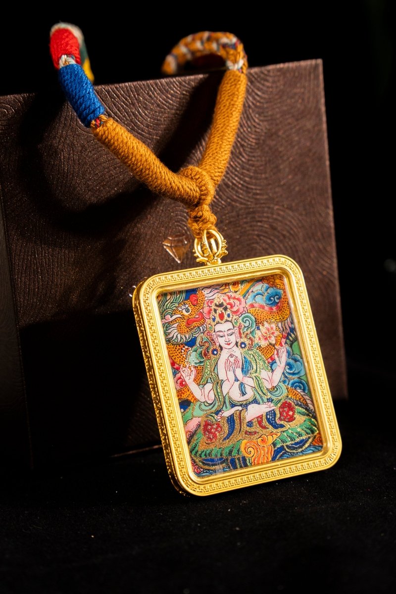 Thousand-Armed Avalokiteshvara Rat Guardian Titanium Shell - Thangka Art SpaceThousand-Armed Avalokiteshvara Rat Guardian Titanium ShellThousand-Armed Avalokiteshvara Rat Guardian Titanium Shell