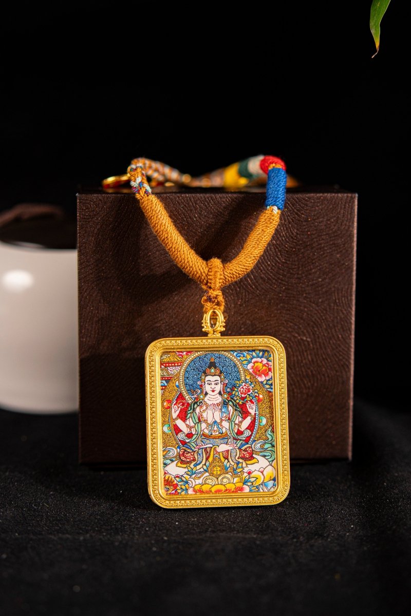 Thousand-Armed Avalokiteshvara Rat Guardian Titanium Shell - Thangka Art SpaceThousand-Armed Avalokiteshvara Rat Guardian Titanium ShellThousand-Armed Avalokiteshvara Rat Guardian Titanium Shell