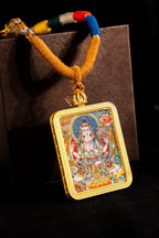 Thousand-Armed Avalokiteshvara Rat Guardian Titanium Shell - Thangka Art SpaceThousand-Armed Avalokiteshvara Rat Guardian Titanium ShellThousand-Armed Avalokiteshvara Rat Guardian Titanium Shell