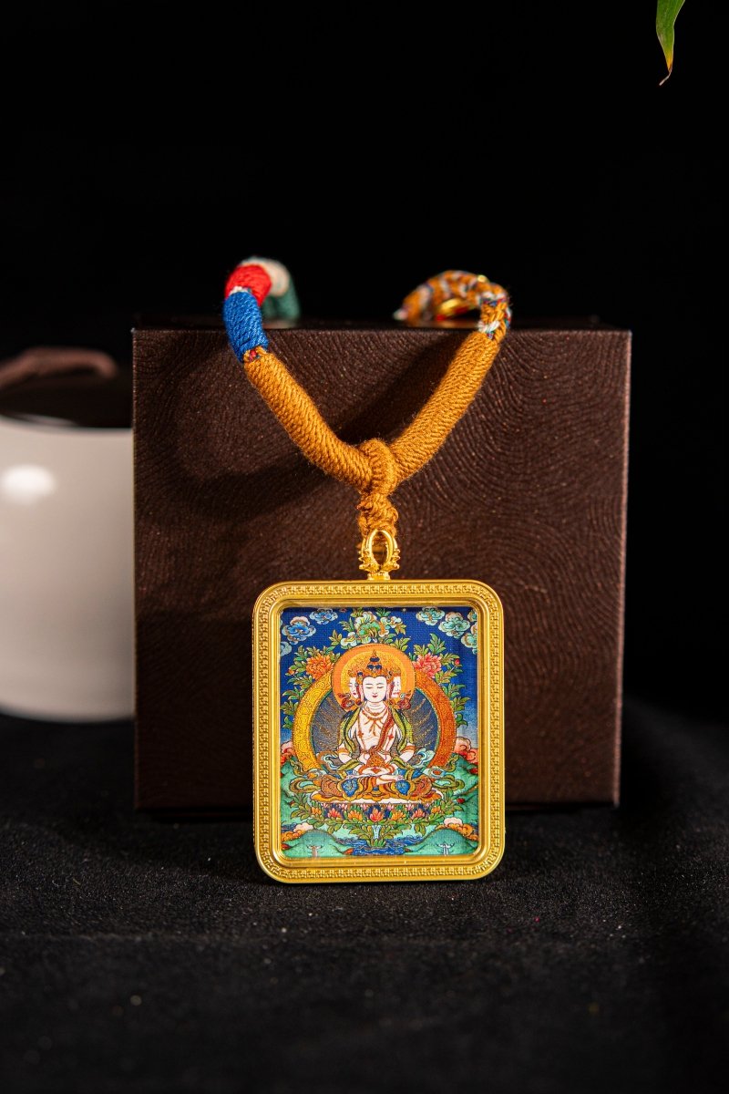 Vairocana Buddha Supreme Primordial Buddha Titanium Alloy Shell - Thangka Art Space
