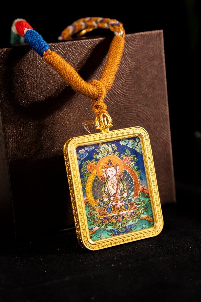 Vairocana Buddha Supreme Primordial Buddha Titanium Alloy Shell - Thangka Art Space