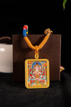 Vairocana Buddha Supreme Primordial Buddha Titanium Alloy Shell - Thangka Art Space