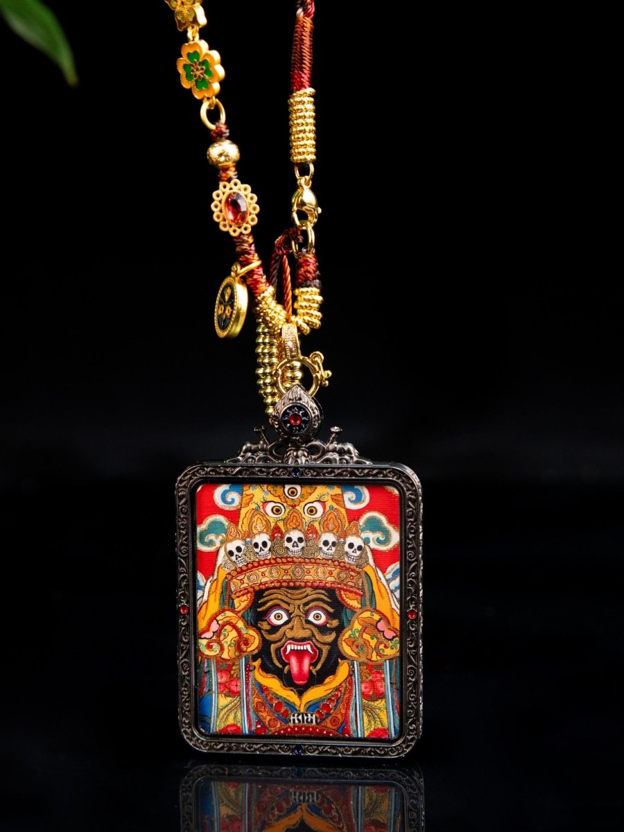 Zaki Lhamo, the Tibetan Female Wealth Goddess（Special Edition） - Thangka Art Space